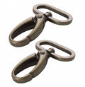 1 in Swivel Hooks - Antique Brass - Set of Two