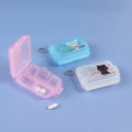 10 Cell Transparent Pill Box – Compact Plastic Medicine Organizer with Random Print for Daily Use