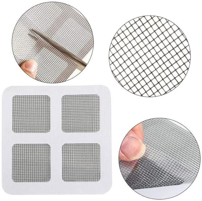 10 Pcs Mosquito Net Repair Patches – Self-Adhesive Mesh Stickers for Net Repair (Random color)