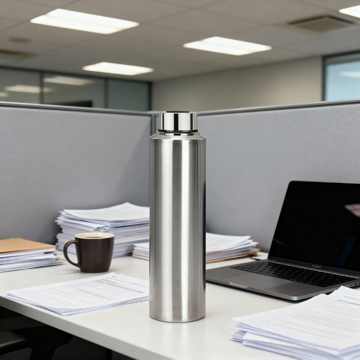 1000ml Stainless Steel Water Bottle – Leak-Proof, Durable & Reusable Bottle for Home, Office & Travel (Set of 4 Pcs)