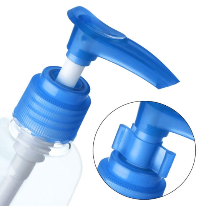 100ml Refillable Travel Bottles with Pump & Safety Lock – Leak-Proof Plastic Dispensers for Lotion, Soap, Shampoo & Serum (Random color-Pack of 1)