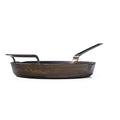 carbon steel frying pan with two handles