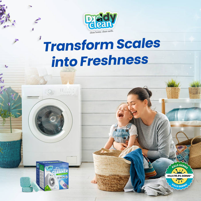 12-Pack Washing Machine Cleaner Tablets – Deep Cleaning Drum & Tub Descaler