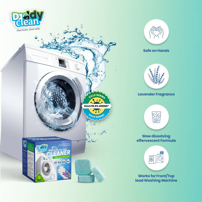 12-Pack Washing Machine Cleaner Tablets – Deep Cleaning Drum & Tub Descaler