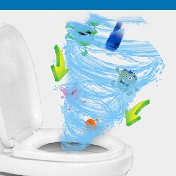 12 Pcs Home Toilet Cleaner Ball – Automatic Flush Toilet Bowl Deodorizer & Bathroom Cleaning Effervescent Tablets