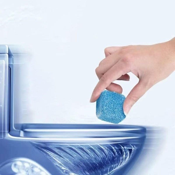 12 Pcs Home Toilet Cleaner Ball – Automatic Flush Toilet Bowl Deodorizer & Bathroom Cleaning Effervescent Tablets