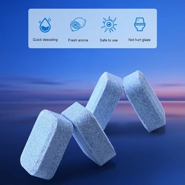 12 Pcs Home Toilet Cleaner Ball – Automatic Flush Toilet Bowl Deodorizer & Bathroom Cleaning Effervescent Tablets