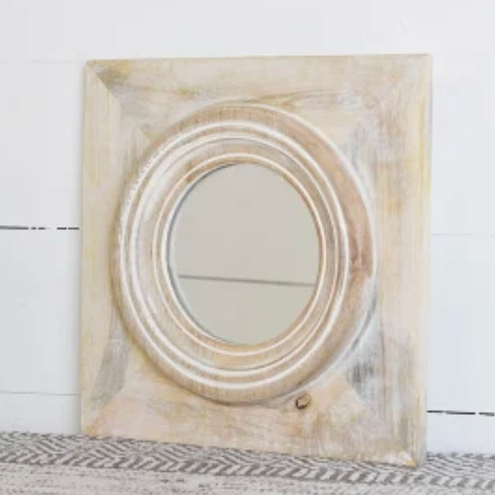 12" X 12" Wood Framed Mirror — PD Home & Garden