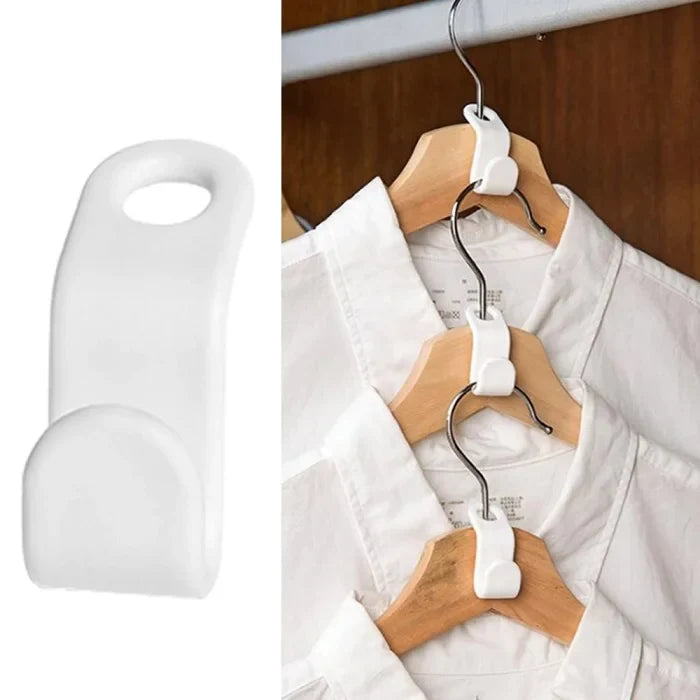 12Pcs Space Saver Clothes Hanger Extenders – Connector Hooks for Vertical Hanging & Closet Optimization
