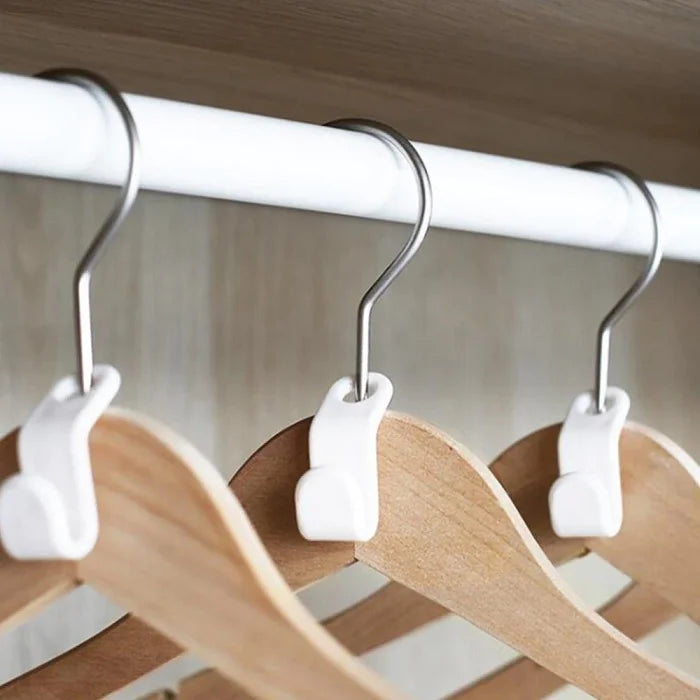 12Pcs Space Saver Clothes Hanger Extenders – Connector Hooks for Vertical Hanging & Closet Optimization