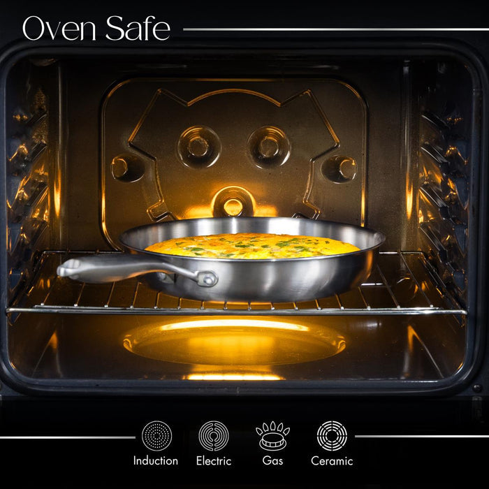 Oven safe cookware is induction safe and compatible with all stovetops