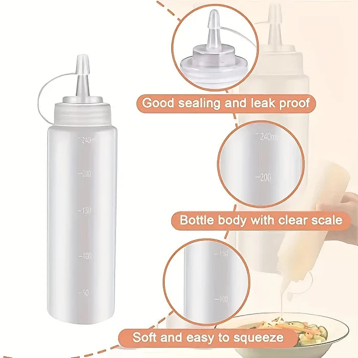 150ml Sauce Bottle – Leakproof Condiment Dispenser for Kitchen, Dining & Cooking