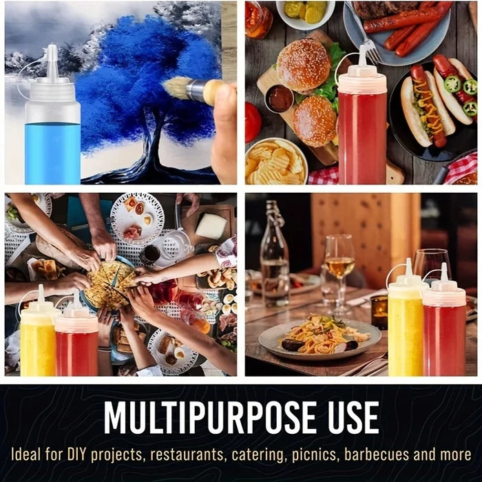 150ml Sauce Bottle – Leakproof Condiment Dispenser for Kitchen, Dining & Cooking