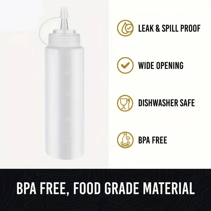 150ml Sauce Bottle – Leakproof Condiment Dispenser for Kitchen, Dining & Cooking
