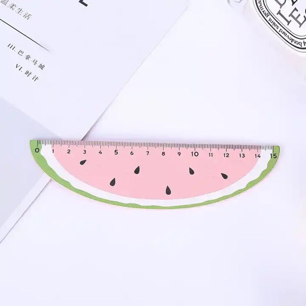 15cm Fruit shape Wooden Measuring Scale