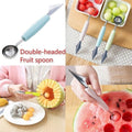 2 in 1 Melon Baller Scoop – Stainless Steel Fruit Carving & Ice Cream Scoop Tool