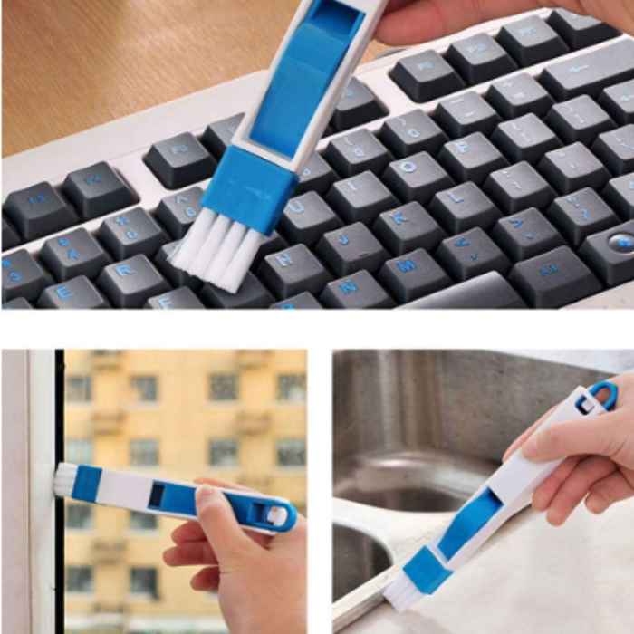 2-in-1 Mini Window & Pan Cleaning Brush – Multipurpose Handheld Brush for Home, Kitchen & Windows(Pack of 1)