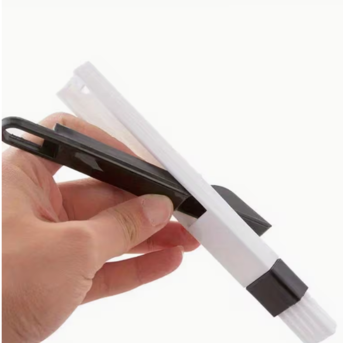 2-in-1 Multipurpose Mini Window Cleaning Brush with Dustpan – Compact Gap Cleaning Tool for Window Tracks, Keyboard & Corners (Pack of 3)