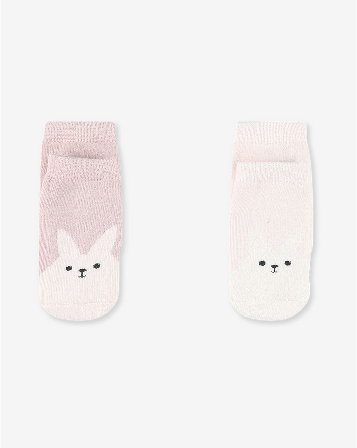 2 Pack Terry Footie Socks With Anti Slip SOCKS4