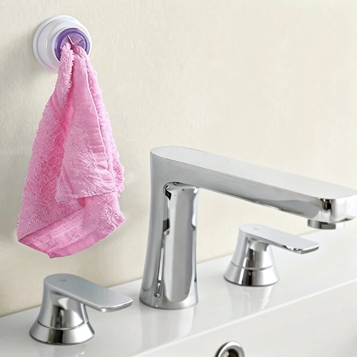 2 Pcs Napkin Holder – Self Adhesive Silicone Towel Hook | Innovative Kitchen & Bathroom Towel Clip Holder (Random color-Pack of 2)