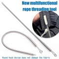 2 Pcs Steel Bendable Rope Threading Tool – Flexible Needle for Rope, Elastic, Drawstring & Cord Insertion