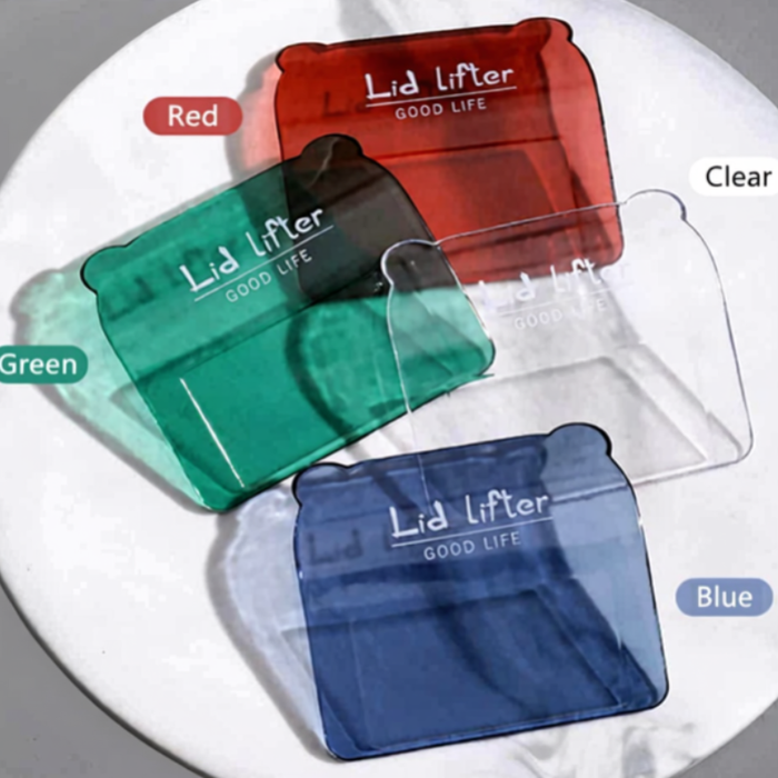 2 Pcs Toilet Seat Lifter – Transparent Hands-Free Hygiene Tool for Bathroom (Random color)