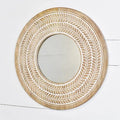 24" Round Carved Mirror — PD Home & Garden