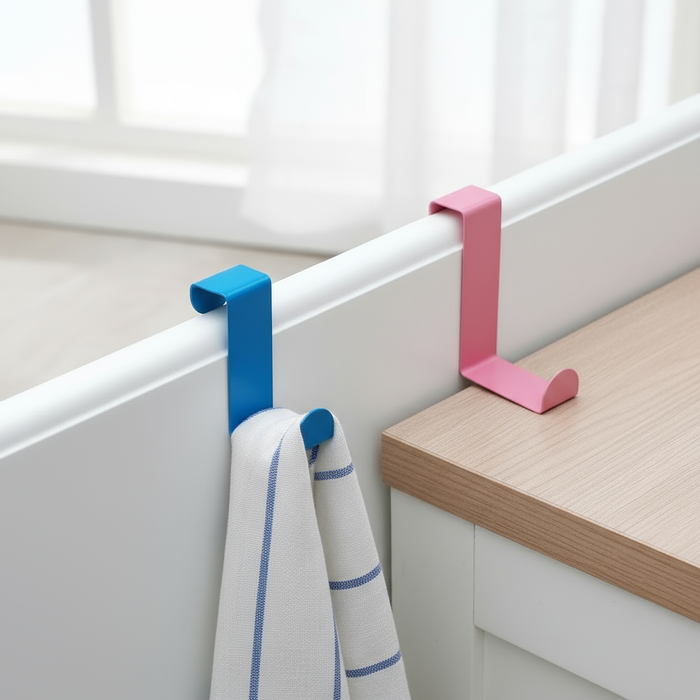 2Pcs - S Shape Metal Hooks – Multi-Use Hanging Storage Organize (Random color)
