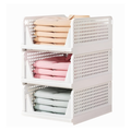 3-Layer Stackable Plastic Storage Organizer – Multipurpose Foldable Rack for Clothes, Toys & More