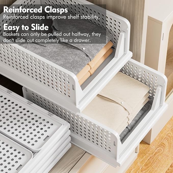 3-Layer Stackable Plastic Storage Organizer – Multipurpose Foldable Rack for Clothes, Toys & More