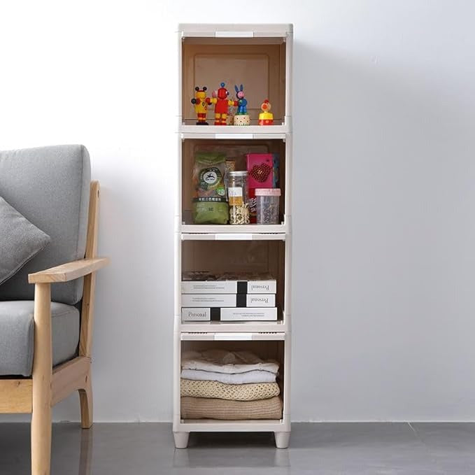 4-Layer Plastic Storage Drawer Cabinet – Multi-Purpose Organizer for Clothes, Toys & Essentials [NO COD]