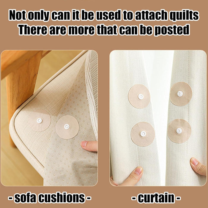4 Pair Lightweight Quilt Clamps & Grippers – Anti-Slip Bed Sheet Holders for Comforter, Blanket & Mattress Corner Fixing