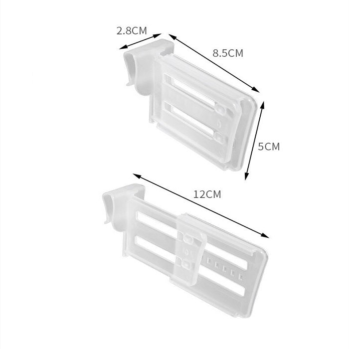 4 Pcs Fridge Organizer Adjustable Shelf Divider – Expandable Refrigerator Drawer Partition Clips for Easy Storage & Organization