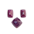 red ruby cushion Checker Cut