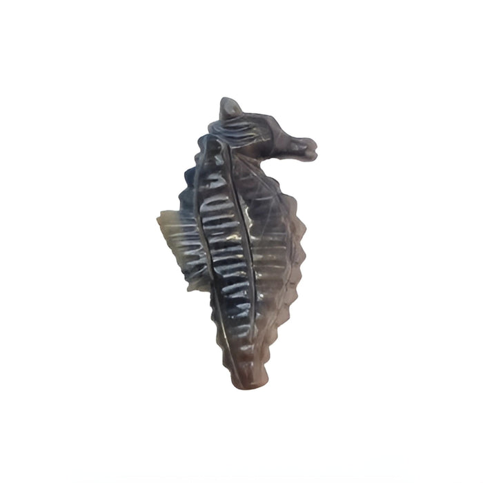 multi sapphire sea horse carving