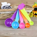 5 Pcs Measuring Spoon Set | Plastic Measuring Spoons for Baking, Cooking & Kitchen Use