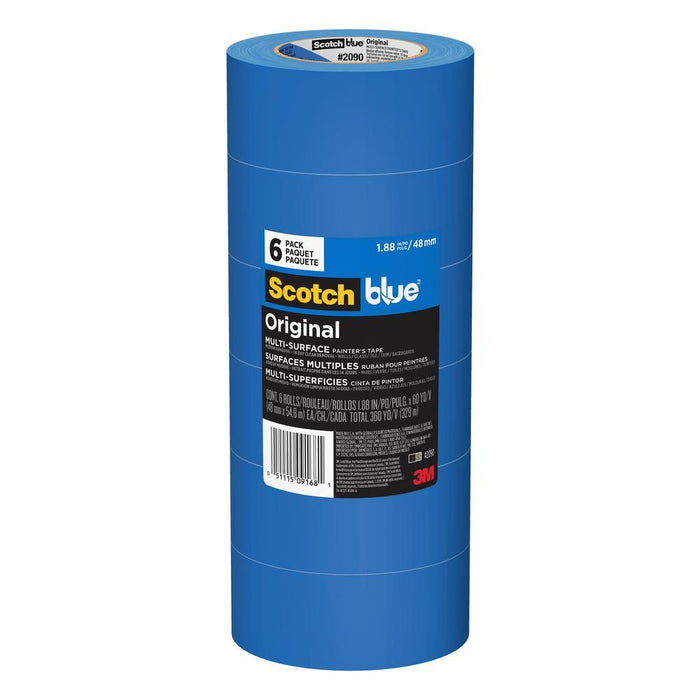 6 pack Blue Masking Tape with 1-1/2" width, available at Catalina Paints in Los Angeles County, CA.