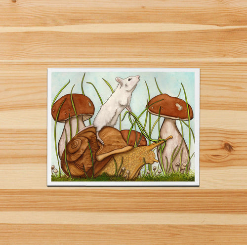 PinkPolish Design Note Cards "Adventure" Handmade Notecard