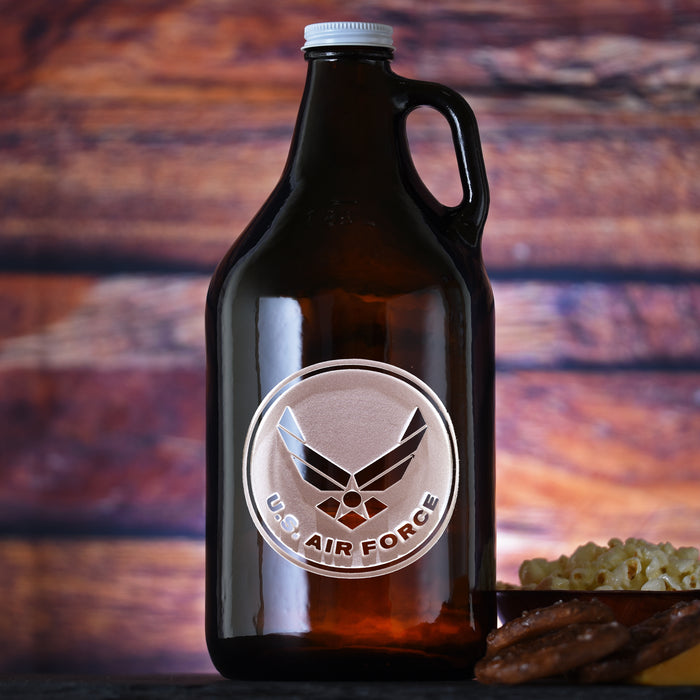 Air Force Gift, Engraved Beer Growler