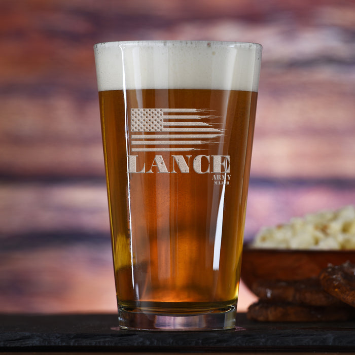 American Heroes Pint Pub, Beer Glass