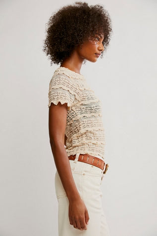 Angelina Lace Tee *SIZE L*