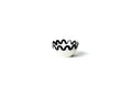 Arabesque Black Scallop Dipping Bowl