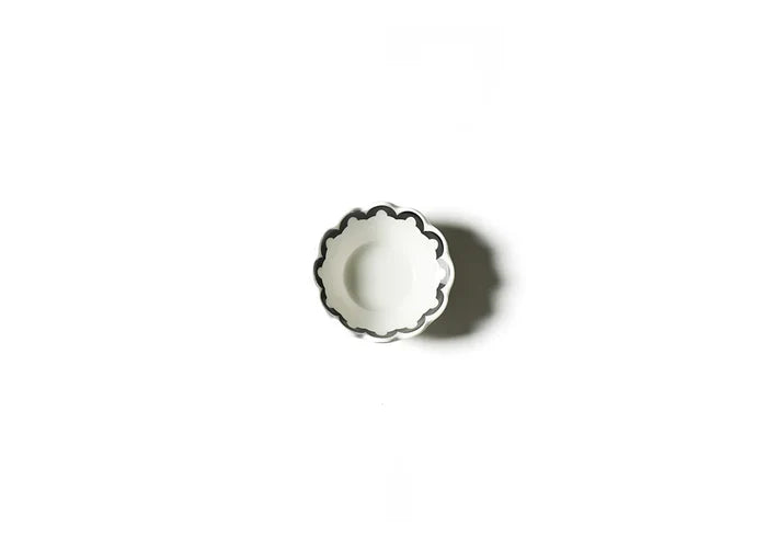 Arabesque Black Scallop Dipping Bowl