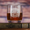Army Weinland Whiskey, Crystal Glass, Engraved