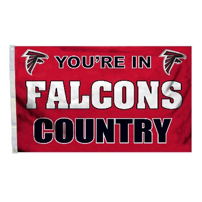 Atlanta Falcons 3X5 Horizontal Flag Country