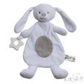 Baby Eco Recycled BunnyTeething Comforter - White (PK6) EBC62-W