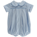 Bailey Boys-Blue Check - Dressy Bubble Short