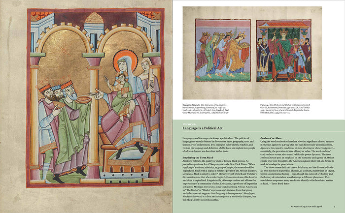 Inside page of 'Balthazar: A Black African King in Medieval and Renaissance Art'.