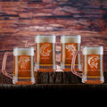 Bass Fishing Beer Mugs, Gift Set for Fishermen