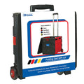 BAZIC 16" x 18" x 15" Red Folding Cart On Wheels w/ Lid Cover Sold in 3 units